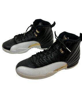 Rare Nike Air Jordan 12 Retro Wings Basketball Shoes Mens 11 Black/White/ Gold L